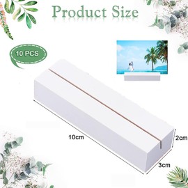 Farnirvana Pack of 10 Wooden Card Holders, Place Card Holders, Wooden Card Holder, Menu Card Holder, Card Stand, Postcard Holder for Weddings, Restaurants, Banquets, Parties