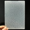 3D Plastic Embossing Folder Template Christmas Little Snowflakes Fluttering Texture