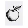 'Apple with Leaf' Temporary Tattoo - Water Resistant, Skin-Safe, Non-Toxic