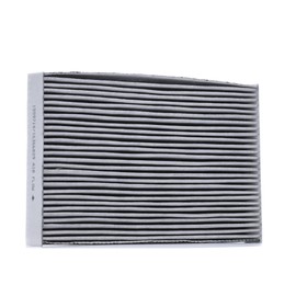 RIDEX Cabin Air Filter 424I0654 Pollen Filter Activated Carbon Height: 32 Width: 181.5 Length: 288
