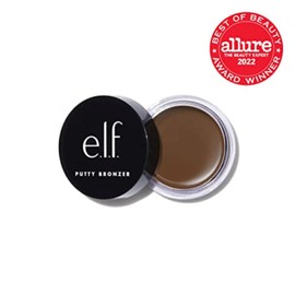 e.l.f. e.l.f. Cosmetics Putty Bronzer, Creamy & Highly Pigmented Formula, Creates a Long-Lasting Bronzed Glow, Infused with Argan Oil & Vitamin E, Sun Kissed, 0.35 Oz (10g)