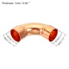 PATIKIL 25.4mm ID Elbow Copper Pipe Fitting, 90 Degree Long