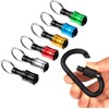 Bestgle 6Pcs Portable Drill Screwdriver Bit Holder Keychain Extension Bar