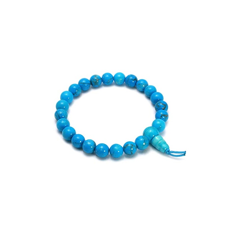 Blue Howlite Power Bead Bracelet