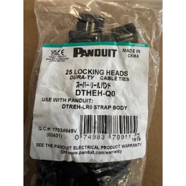 CommScope (25) Panduit DTHEN-Q0 Locking Heads Dura-ty for cable ties New Free Shipping