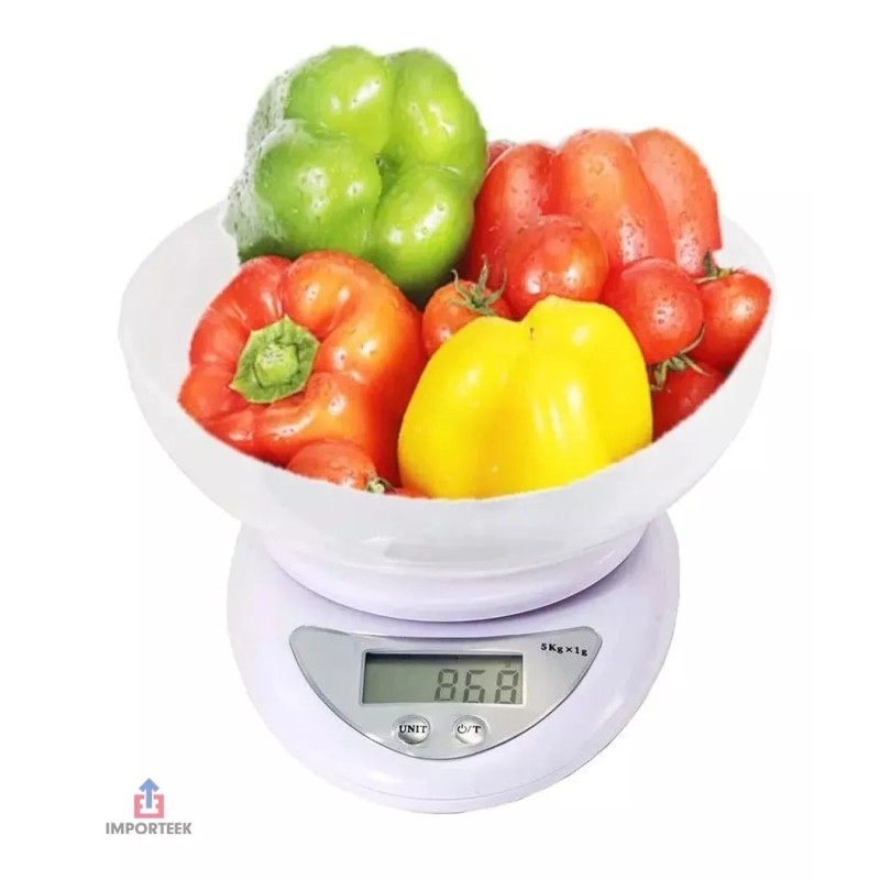 Importeek Bascula Digital Gramera Reposteria Cocina + Tazon Medidor
