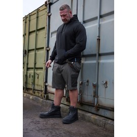 BadRhino Big & Tall Workwear Cargo Shorts - Men's - Plus Size Curve Black