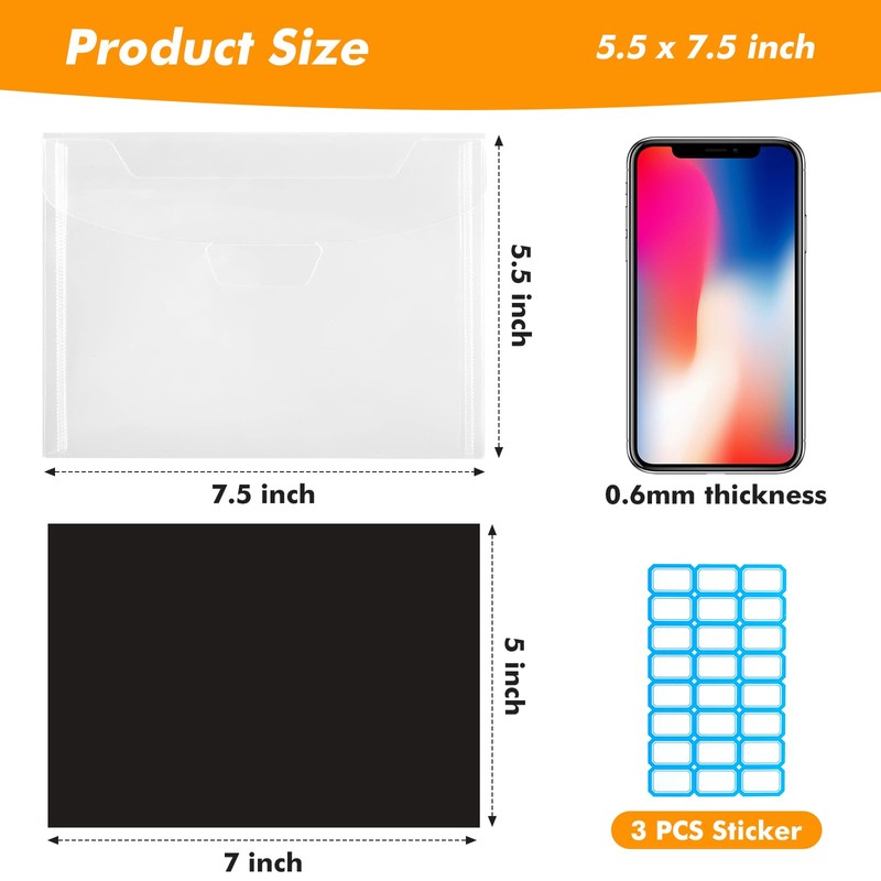 80 Pcs 6.5 x 9 Inch Magnetic Sheets for Dies