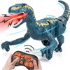 Remote Control Dinosaur Toys: Velociraptor with Light & Sounds for