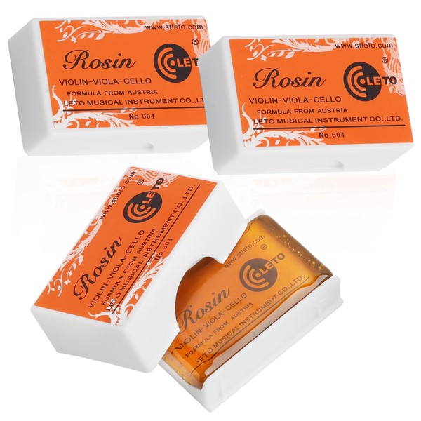 Pack of 2 Rosin for String Instruments, Violin Rosin, Transparent