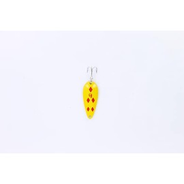 Dardevle 917 Dardevle Spinnie - Yellow/Red Diamonds 1/4 oz. - 1 3/4" x 3/4"