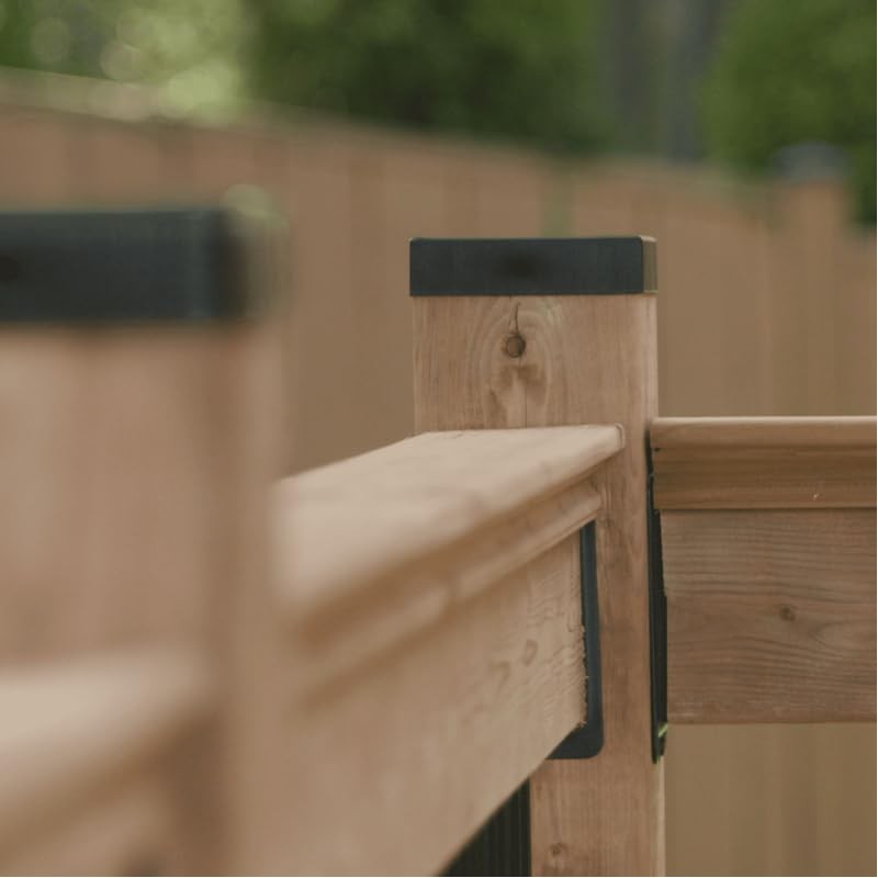 Nuvo Iron Eazy Cap™ Flat Pyramid Post Cap - Galvanized