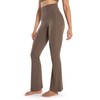 ENERBLOOM Women's Workout Flare Yoga Pants with Pockets High Waisted