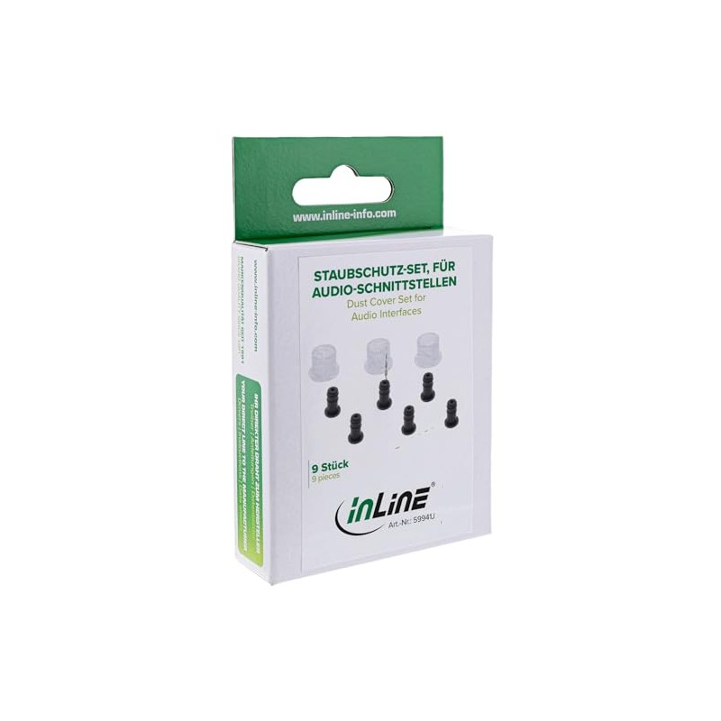 InLine® 59941J Dust Protection Set for Audio Interfaces RCA 3.5