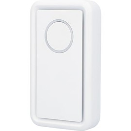 UNITEC WD11 Wireless Doorbell, 18 Melodies, 4 Volume Levels up to 85 dB, Acoustic and Optical Bell Indicator, Forwarding, 100 m Range, LED Display, White