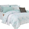 Elegant Comfort Reversible 10-Piece Comforter Set, Tie-Dye Print, Decorative Pillow