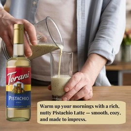 Pistachio Syrup for Coffee 25.4 Ounces Coffee Syrups and Flavors with Jimoco Pump Syrup Dispenser