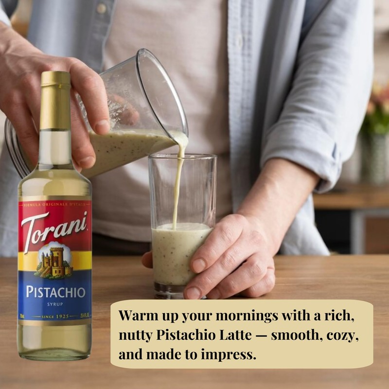 Pistachio Syrup for Coffee 25.4 Ounces Coffee Syrups and Flavors