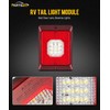 Partsam RV Tail Light Module Reverse Backup Lights Clear Lens