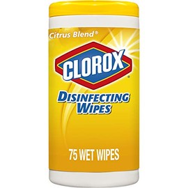 Clorox Disinfecting Wipes Disinfecting Fresh Scent, Lemon Canister 75 Count
