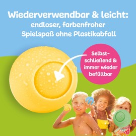 ImagiNew Pack of 12 Reusable Water Bombs | The Ultimate Summer Fun, Easy to Use Without Tangle Self-Closing | Water Toy for Children and the Whole Family