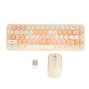 USB Keyboard Mouse 2.4G Wireless 68 Keys Low Consumption Retro
