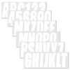 NorthBoat 4 Sets 3" Boat Letters Numbers Stickers Decals White