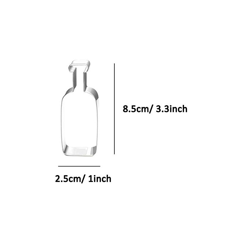 ZDYWY Wine Bottle Shaped Cookie Cutter