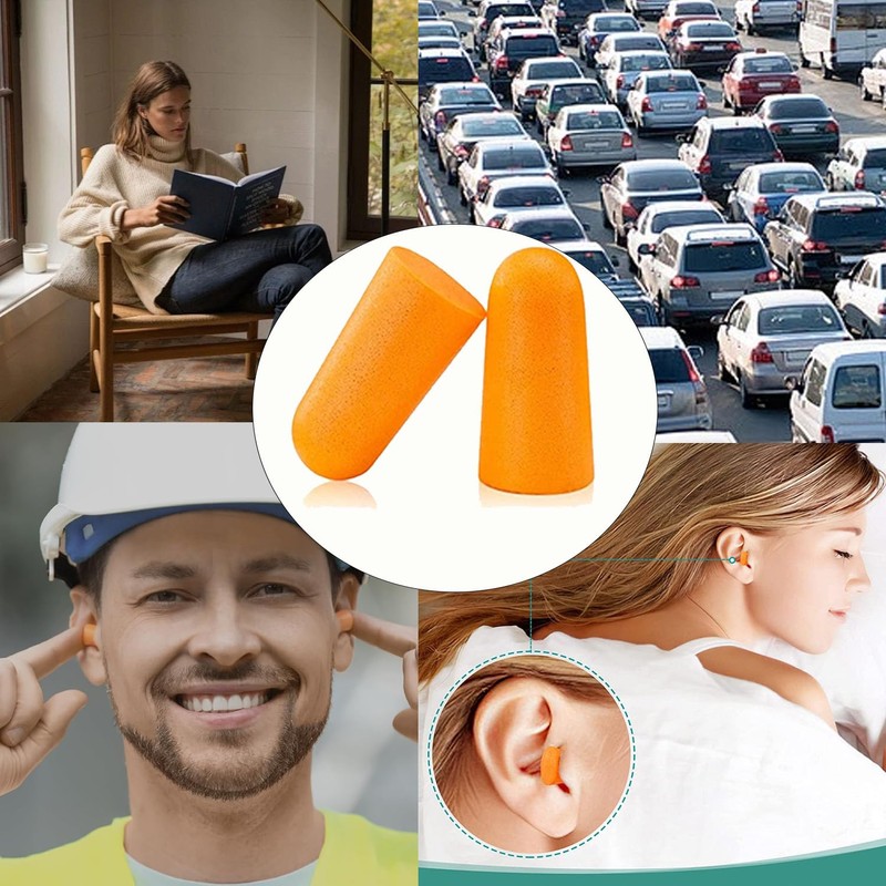50 Pairs Noise Cancelling Ear Plugs Ear Plugs for Sleeping