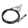 DIN477 1.5m Black Soda Hose with 3000psi pressure gauge Kit