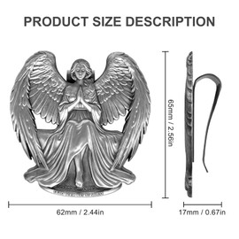 Guardian Angel Sun Visor Clip 2 Pack, Guardian Angel for Car, A Symbolic Travel Companion for Your Safety and Protection