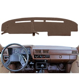 Dash Cover Mat Custom Fit for 1984-1988 Toyota 4Runner Pickup Truck, Dashboard Cover Pad Carpet Protector F95(Dark Brown)