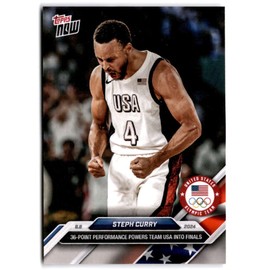 2024 Topps Now 8.8 Olympic Team 36 Points #22 STEPH CURRY Team USA Basketball Trading Card