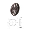cyclingcolors 5x Ventilation Grille Exhaust Grille Outer Grille Round Total