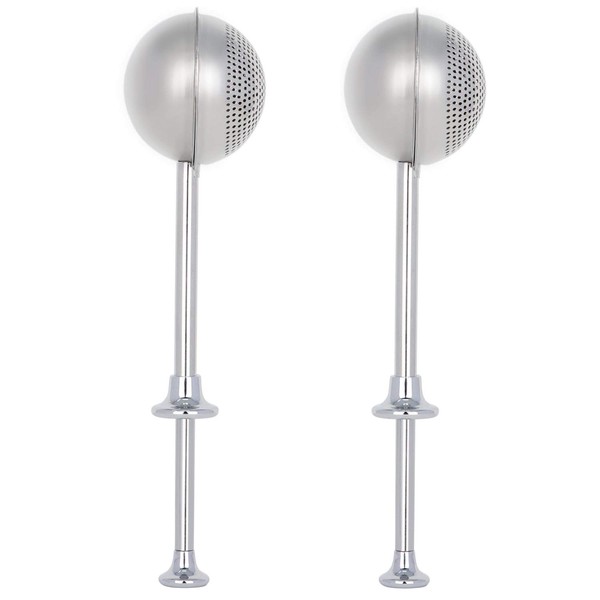 HULISEN W0826 Set of 2 Flour Duster for Baking, Powdered Sugar Shaker Duster, 18/8 Stainless Steel Pick Up and Dust Flour Sifter with Spring-Operated Handle for Easy One-Handed Operation