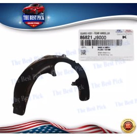 Hyundai GENUINE REAR Fender Liner LEFT for Hyundai Kona 2017-2023 86821J9000