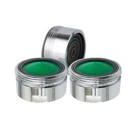 Faucet Aerator 20mm, 3Pcs Shower Flow Restrictor Tap Filter Replacement Parts with Copper Shell for Kitchen Bathroom (M20)