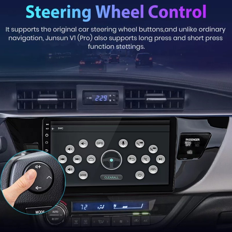 Unbranded Apple Carplay For Toyota Corolla 2014-2016 Android12 Car Stereo