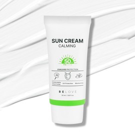 Be Love Calming Sun Cream 50ml SPF50+ PA++++ Mild, non-irritating sunscreen Cica Sun Block / 비러브 카밍 선크림 50ml SPF50+ PA++++ 순한 눈시림없는 자외선차단제 시카 선블록