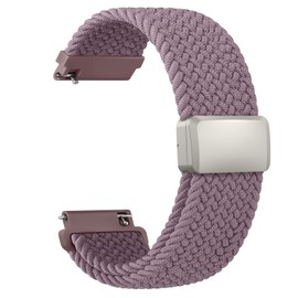Magnetic Braided Bands for IDW13,IDW16,IDW19 Smartwatch Bands, 22mm Soft Nylon Replacement Strap for Fitpolo IDW13/Woneligo W13/FITVII HM57, ENOMIR/TOOBUR/MILOUZ/Gydom/Faweio/Veryfit IDW19 Smartwatch for Women Men (Smoke Violet)