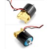 QWORK 1/4" NPT Brass Electric Solenoid Valve 12VDC Normally Closed