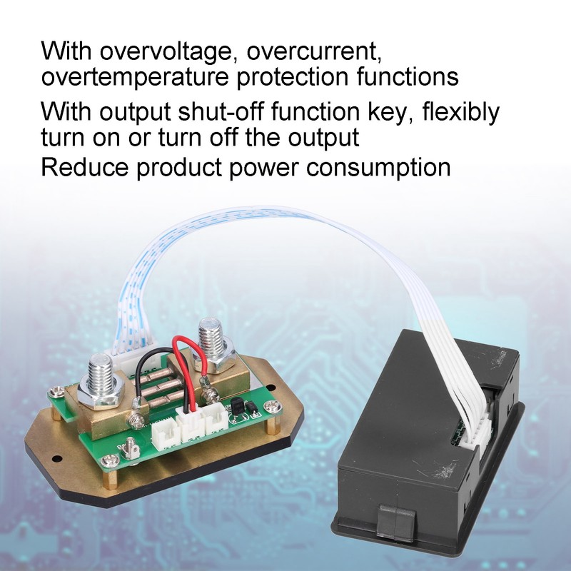 LCD Voltage Current Combo Meter Resin Energy Saving Wattmeter for