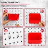 Ultimate 121-Piece Pegboard Hooks Set, Pegboard Accessories with Metal Hooks,