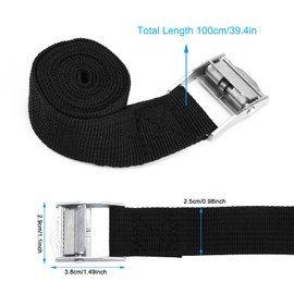 Dacitiery 8 PCS Ratchet Tie down Straps, 1m X 25mm 550lbs Heavy Duty Lashing Straps, 1m Ratchet Straps Adjustable Retaining Straps Tensioning Belts with Buckle for Vans, Motorcycle, Trucks,Trailer