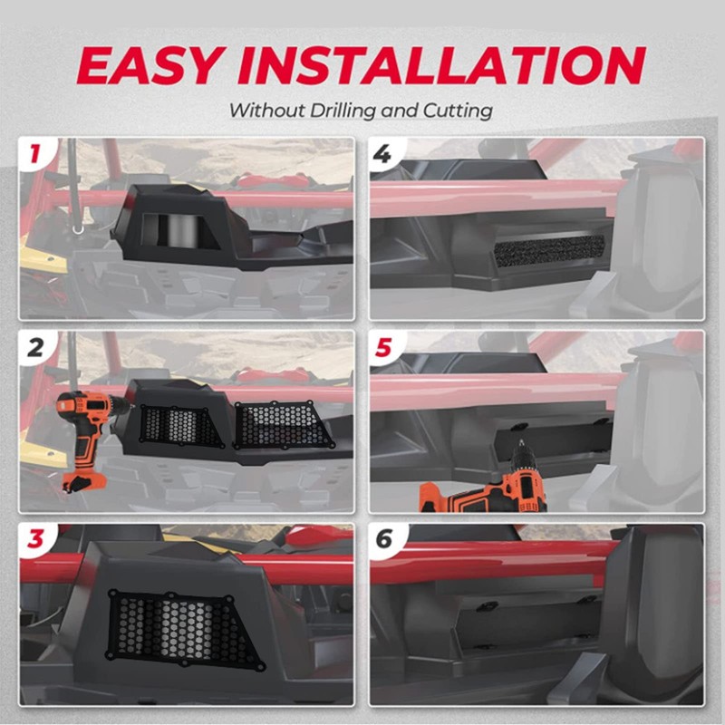 ATV Intake Noise Reduction Kit, Air Intake Noise Reduction Kit