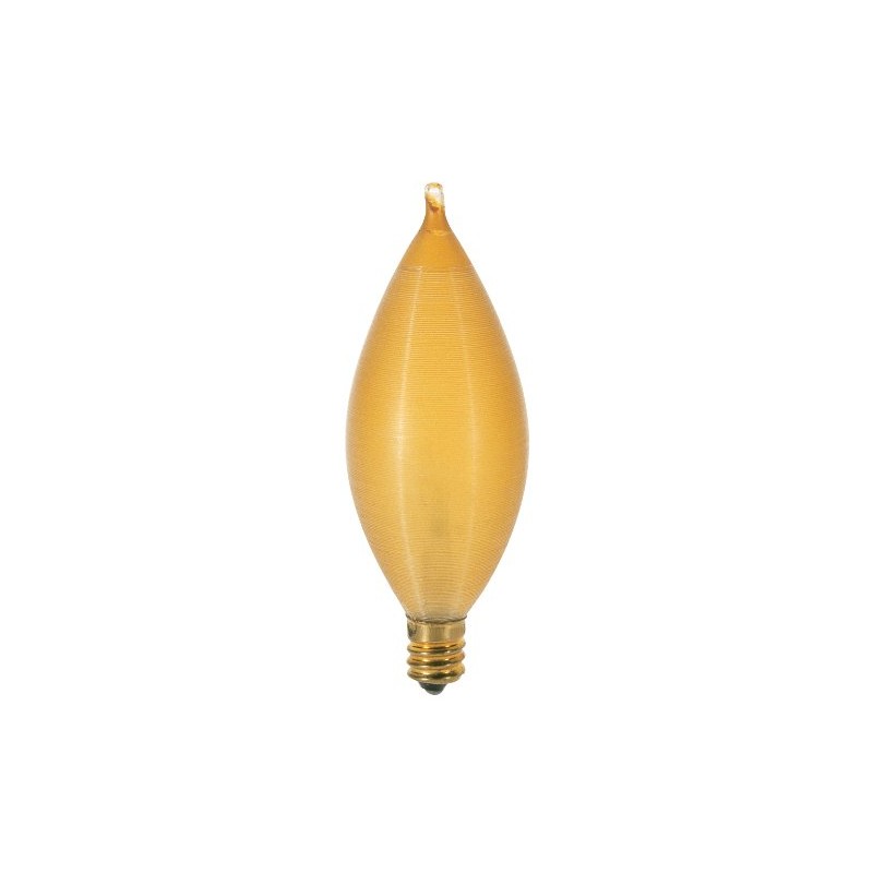 Satco S3406 25-Watt C11 Incandescent Light Bulb, Dimmable, 120 Volts,