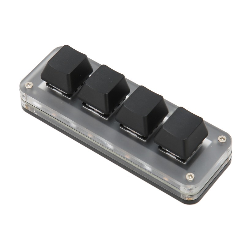 4 Fully Programmable Keys Mini Type C Wired One Handed