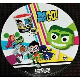 Big Ice Cream Truck Decal Sticker 23" diameter Teen Titans Go by Blue Bunny.
