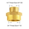Joywayus 3/4" NPT Thread Female × 1/2" G Thread Male