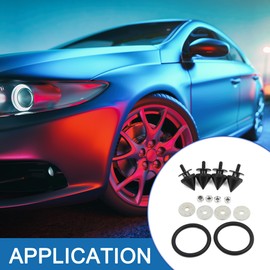 A ABSOPRO Quick Release Fastener Kit Aluminum Alloy Rubber Black